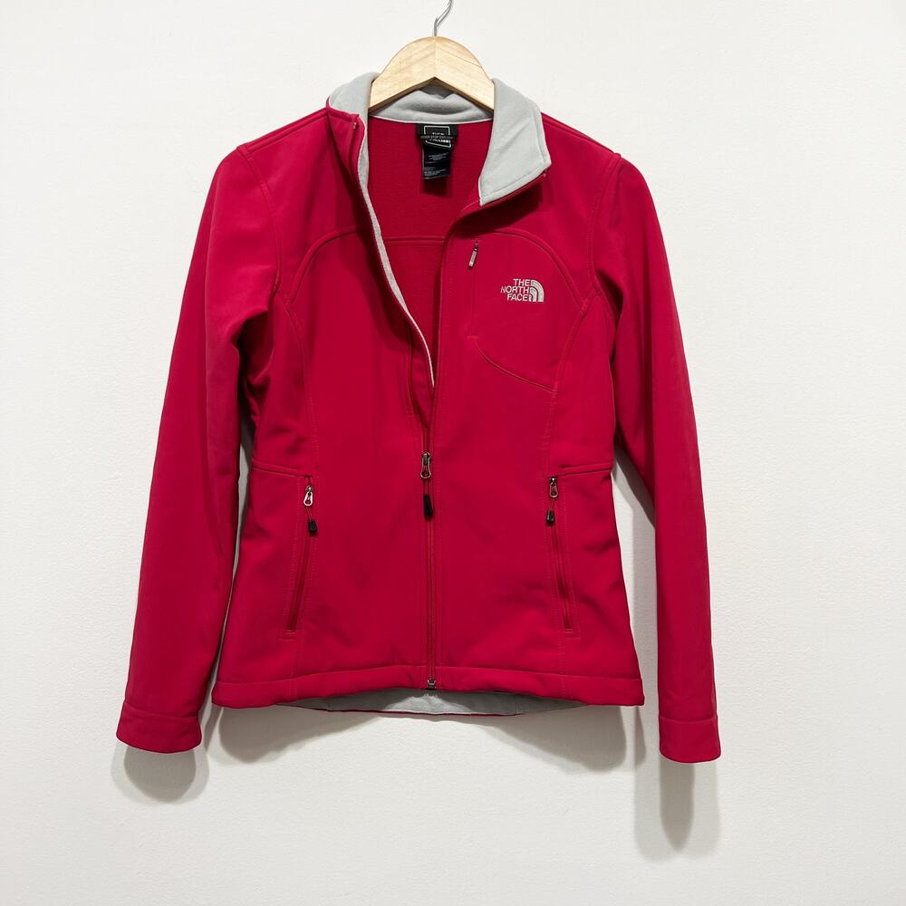 North Face women's fleece zip up jacket magenta fuchsia rose pink Size Small